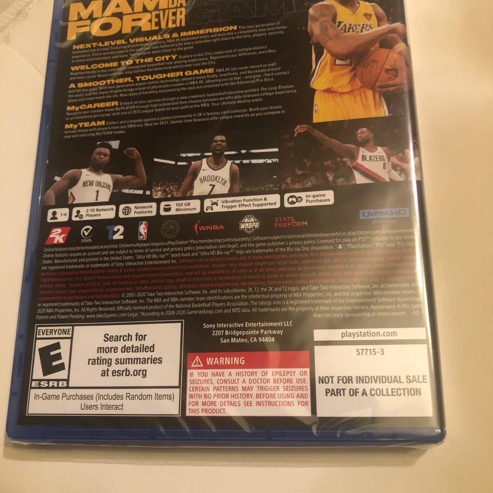 Sony NBA 2K21 Namba Forever Edition - Purple & Yellow